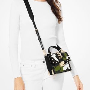 Micheal Kors Jayne Camouflage Trunk Purse